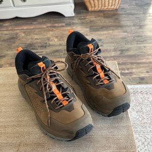 Men's Brown and Orange Hiking Shoes